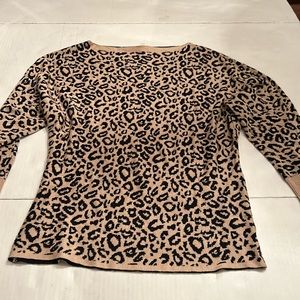 Leopard print sweater